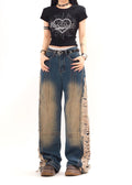 Ripped Denim Trousers For Men And Women


