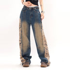 Ripped Denim Trousers For Men And Women

