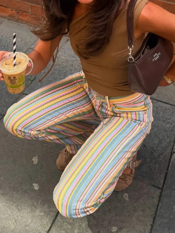 Velora Striped Summer Pants